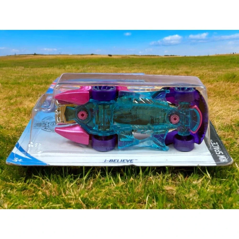 2017 Hot Wheels i-Believe Diecast Car - HW Space - Purple Pink - 4/5